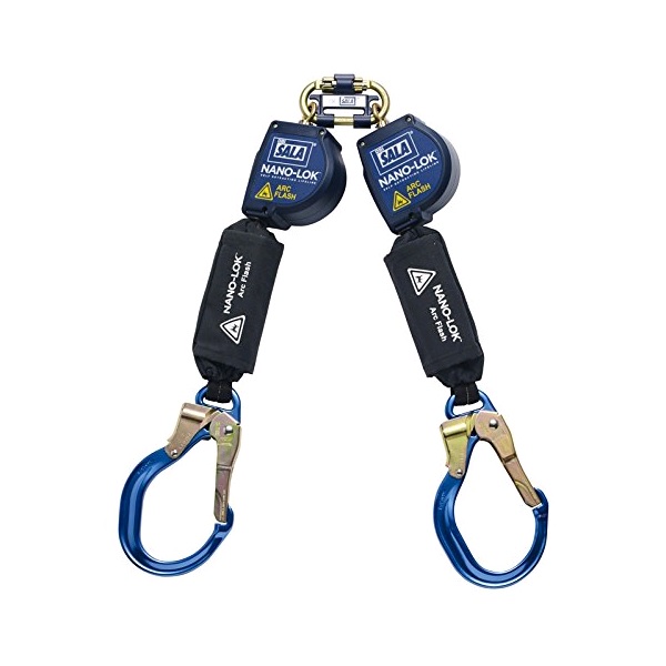 LANYARD,ARC FLASH, 8FTTWIN, AL LOCK REBAR HOOK - Lanyards